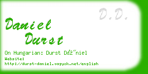 daniel durst business card